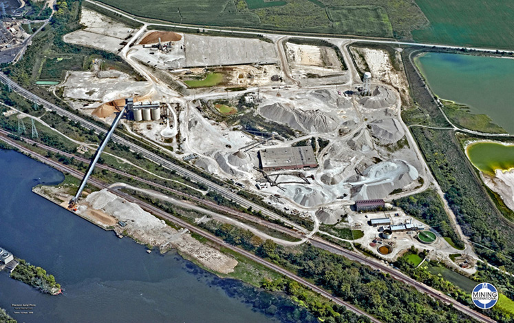 Aerial view of Mining International.
