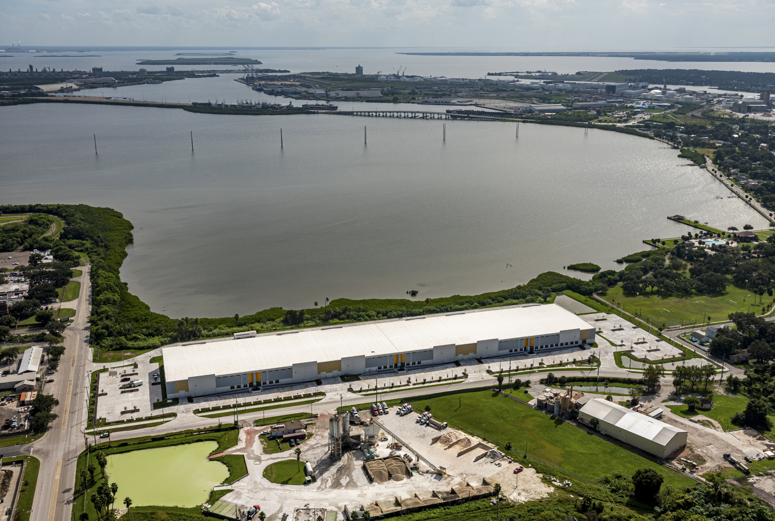 Tamp Fulfillment Center next to Tampa Bay.
